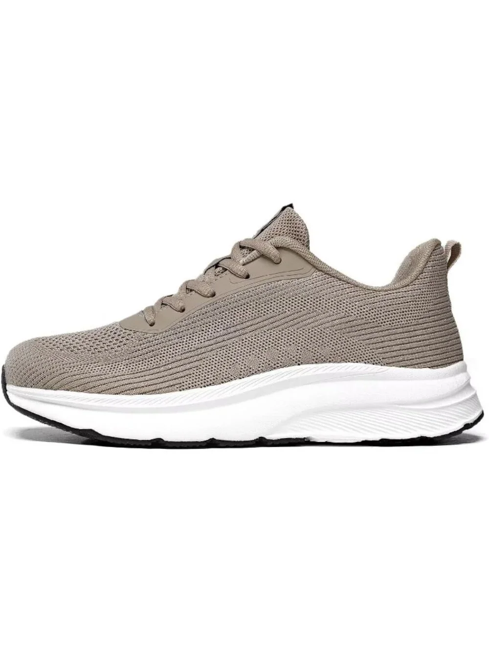 Men's Khaki Wide Walking Shoes Soft Sole Non Slip Running Comfortable Sneakers